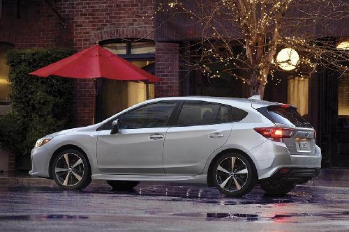 Rear Cross View of Subaru Impreza Rear Cross View of Subaru Impreza