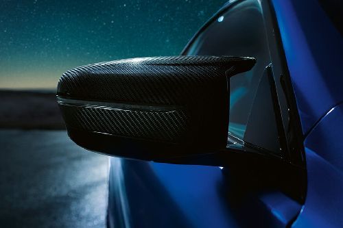 BMW M8 Drivers Side Mirror Front Angle BMW M8 Drivers Side Mirror Front Angle