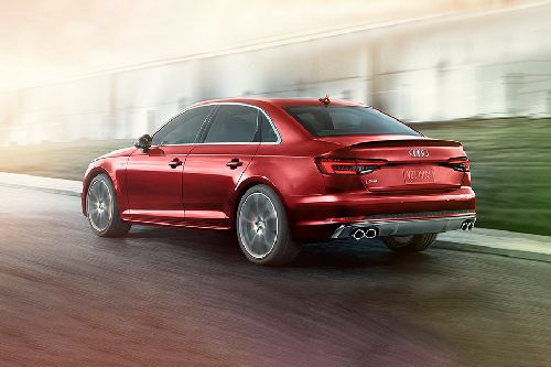 Rear Cross Side View of Audi S4 Sedan Rear Cross Side View of Audi S4 Sedan