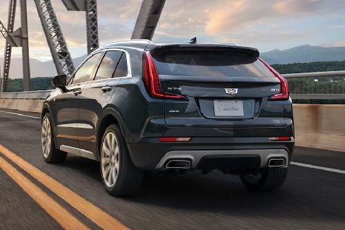 Rear Cross Side View of Cadillac XT4 Rear Cross Side View of Cadillac XT4