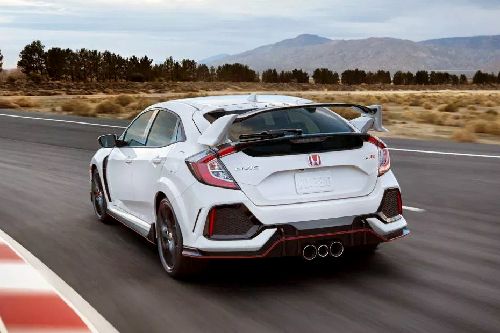 Rear Medium View of Honda Civic Type R