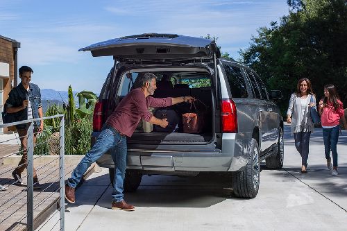 Trunk Open Closer View of Suburban