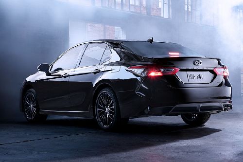 Rear Cross Side View of Toyota Camry Rear Cross Side View of Toyota Camry