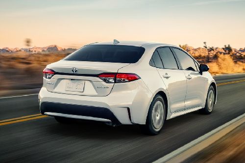 Corolla Hybrid Rear angle view