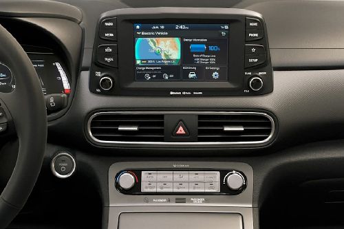 Front AC Controls of Hyundai Kona Electric